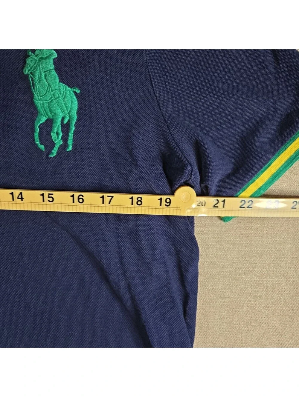 Polo Ralph Lauren Polo Shirt Adult Medium Blue Slim Big Pony Golf Rugby Mens